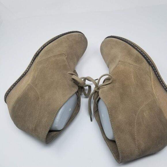 J CREW DARK TAN SUEDE with WEDGE HEEL. SIZE 10 - Picture 9 of 12